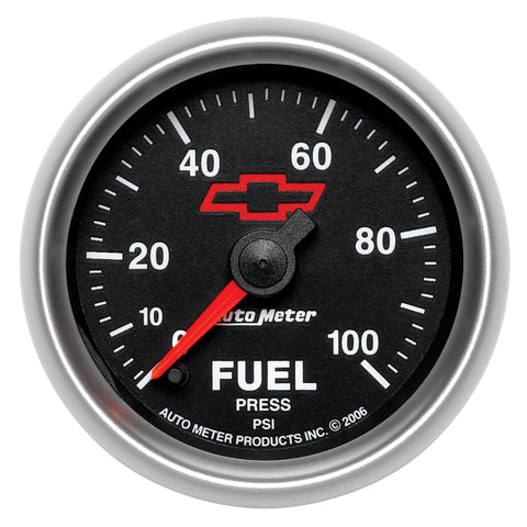 Autometer Sport-Comp II GM 52mm 0-100 PSI Full Sweep Electronic Fuel Pressure Gauge - 3663-00406