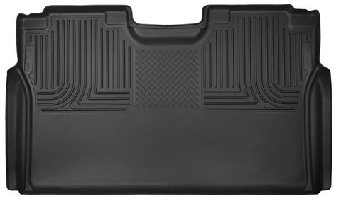 Husky Liners 15-17 Ford F-150 SuperCrew X-Act Contour Black 2nd Seat Floor Liners (Full Coverage) - 53491