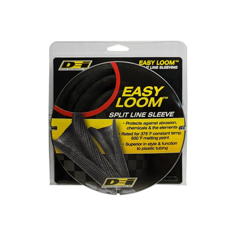 DEI Split Wire Sleeve Easy Loom 13mm-1/2in x 12 Black - 10653