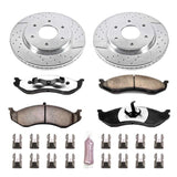 Power Stop 90-99 Jeep Cherokee Front Z36 Truck & Tow Brake Kit - K2119-36