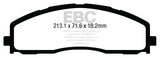 EBC 13+ Ford F250 (inc Super Duty) 6.2 (2WD) Greenstuff Front Brake Pads - DP63015