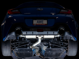 AWE Tuning Subaru BRZ/ Toyota GR86/ Toyota 86 Touring Edition Cat-Back Exhaust- Diamond Black Tips - 3015-33486