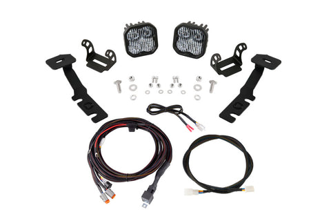 Diode Dynamics 19-25 Toyota RAV4 SS3 LED Ditch Light Kit - Sport White Combo - DD8809