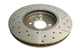 DBA 07-16 Mini Cooper S Front Drilled & Slotted Street Series Rotor - DBA2524X