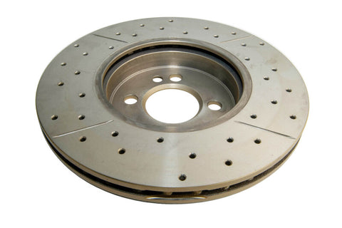 DBA 07-16 Mini Cooper S Front Drilled & Slotted Street Series Rotor - DBA2524X