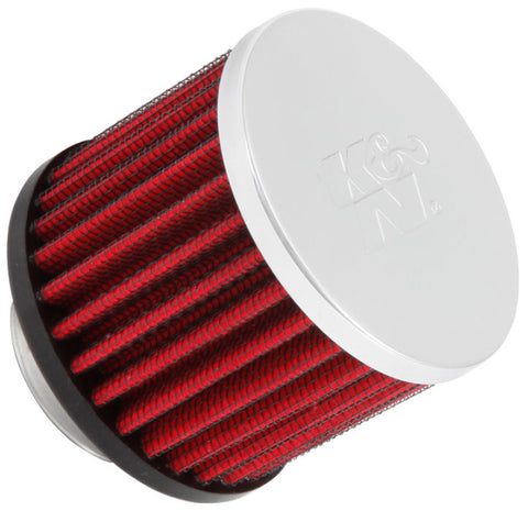 K&N 1.375 inch ID 3 inch OD 2.5 inch H Clamp On Crankcase Vent Filter - 62-1440