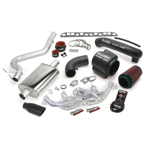 Banks Power 04-06 Jeep 4.0L Wrangler PowerPack System - SS Single Exhaust w/ Black Tip - 51335-B