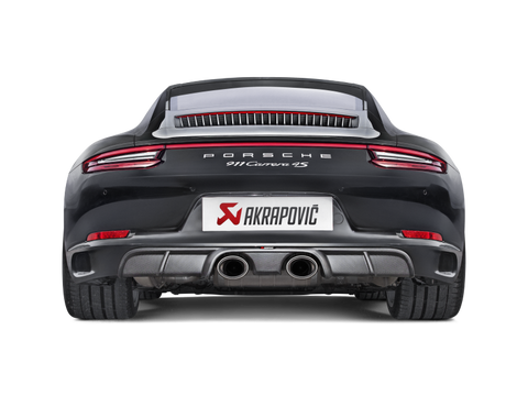 Akrapovic 16-17 Porsche 911 Carrera S/4/4S/GTS (991.2) Slip-On Line (Titanium) w/ Titanium Tips - S-PO/TI/5H