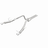 Magnaflow 2014 Ford Mustang V6 3.7L Comp Series Dual Split Rear Polished Stainless C/B Perf Exhaust - 15245