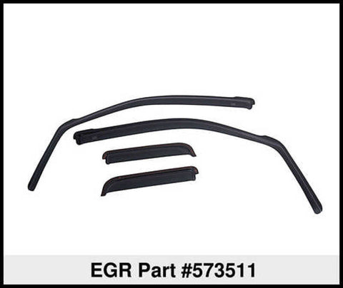 EGR 99+ Ford Super Duty Crew Cab In-Channel Window Visors - Set of 4 (573511) - 573511