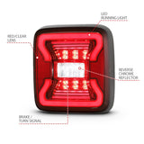 ANZO 18-19 Jeep Wrangler JL LED Taillights Black - 311295