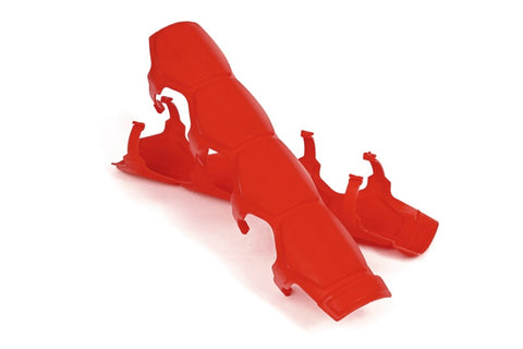 Daystar Universal Shock and Steering Stabilizer Armor Pair Red Includes Mounting Rings - KU71112RE