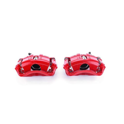 Power Stop 91-95 Acura Legend Front Red Calipers w/Brackets - Pair - S1462