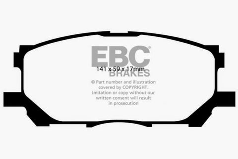 EBC 04-07 Lexus RX330 3.3 Ultimax2 Front Brake Pads - UD1005