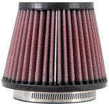 K&N Filter Universal Rubber Filter 3 1/2 inch Flange 5 inch Base 3 1/2 inch Top 4 inch Height - RU-2990