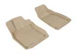 3D MAXpider 2005-2011 Audi A6/S6 Kagu 1st Row Floormat - Tan - L1AD00611502