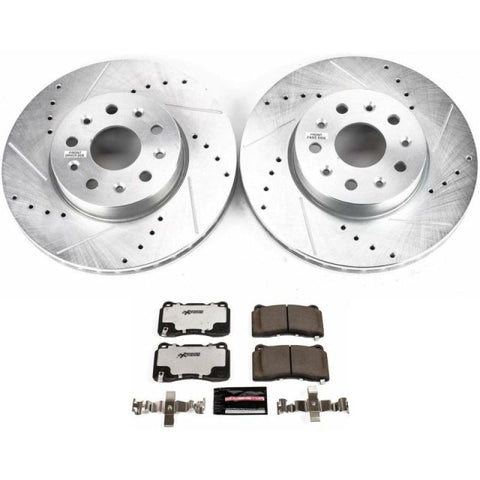Power Stop 16-18 Cadillac CT6 Front Z26 Street Warrior Brake Kit - K7882-26