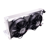 Chase Bays Mazda RX-7 FD OE Style 1.5in Tucked Aluminum Radiator w/2 12in Ultra Fans - CB-FDRAD-150-11UFAN