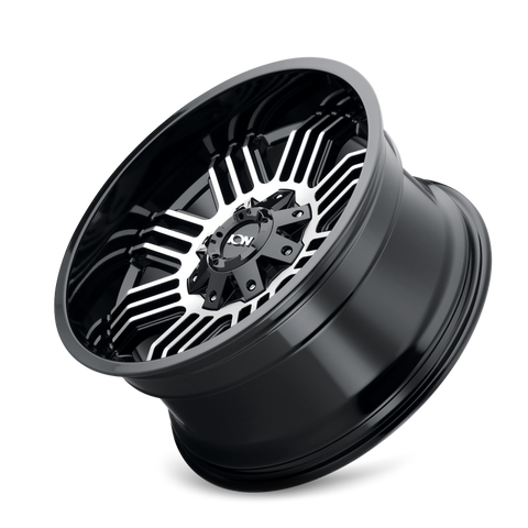 ION Type 144 20x10 / 5x127 BP / -19mm Offset / 87.1mm Hub Black/Machined Wheel - 144-2152B