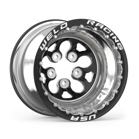 Weld Alpha-1 15x10 / 5x4.5 BP / 5in. BS Black Wheel - Double Beadlock MT - 83B-510210MB