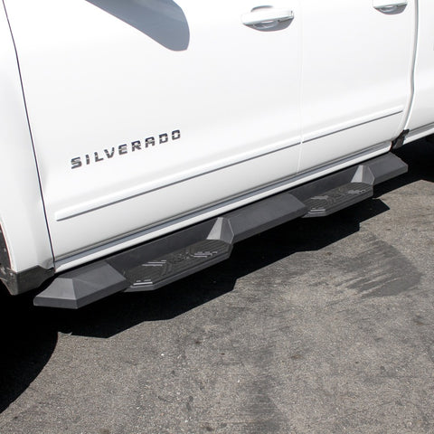 Westin/HDX 07-18 Chevy/GMC Silv/Sierra 15/25/3500 Ext/Dbl Xtreme Nerf Step Bars - Textured Black - 56-23715