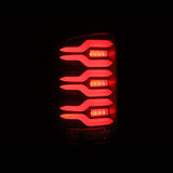 AlphaRex 14-18 GMC Sierra 1500/2500HD/3500HD LUXX-Series LED Tail Lights Blk w/Actv Light & Seq. Sig - 630040