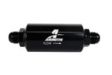 Aeromotive In-Line Filter - AN -10 size Male - 10 Micron Microglass Element - Bright-Dip Black - 12385