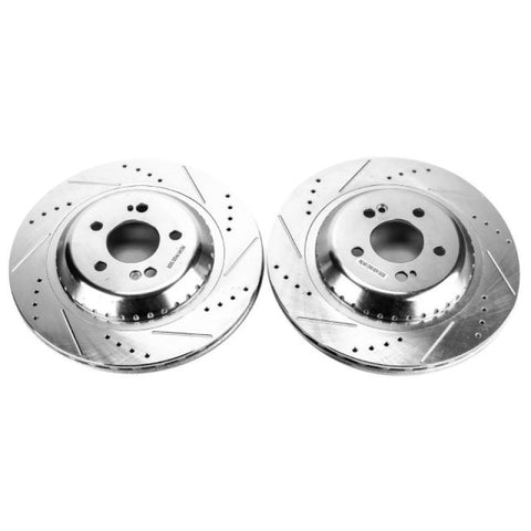 Power Stop 2017 Mercedes-Benz Maybach S550 Rear Evolution Drilled & Slotted Rotors - Pair - EBR1603XPR