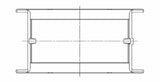 ACL Chevrolet V8 396/402/427/454 Race Series Standard Size 0.080in Narrowed Main Bearing Set - 5M829HN-STD