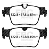 EBC 2022+ Volkswagen Golf R/GTI (Mk8) Yellowstuff Rear Brake Pads - DP42438R