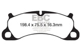 EBC 12-15 Porsche 911 (991) (Cast Iron Rotor only) 3.8 Carrera S Yellowstuff Front Brake Pads - DP42144R
