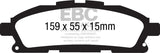 EBC 11+ Nissan Quest 3.5 Greenstuff Front Brake Pads - DP61877