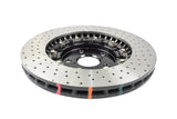 DBA 2021+ Toyota GR Yaris 5000 Series Drilled Front Brake Rotor - DBA53922BLKXD
