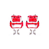 Power Stop 05-18 Nissan Frontier Front Red Calipers w/Brackets - Pair - S3122