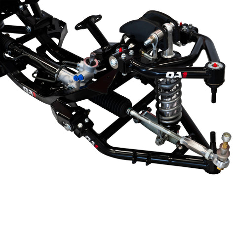 QA1 73-87 Chevrolet C10 Single Adjustable Front Coilover Crossmember System w/ 650lb/in Springs - 52623-S650