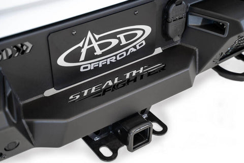 Addictive Desert Designs 2021 Dodge RAM 1500 TRX Stealth Fighter Rear Bumper - Hammer Black - R620081280103