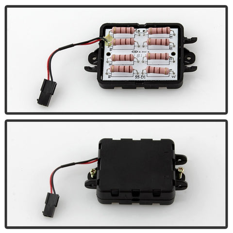 Spyder 04-08 Ford F-150 Projector Tail Lights - Light Bar DRL LED - Black ALT-YD-FF15004V2-LBLED-BK - 5084170