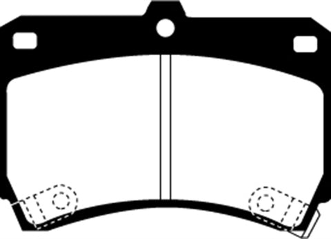 EBC 94-97 Ford Aspire 1.3 manual Redstuff Front Brake Pads - DP3884C