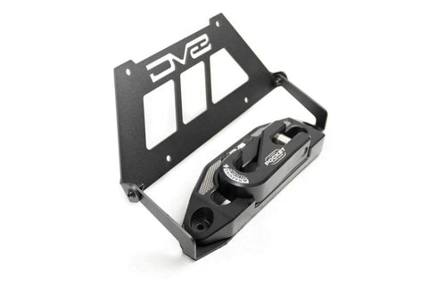 DV8 Offroad Fairlead Mounted Flip-Up License Plate Bracket - LPBM-02
