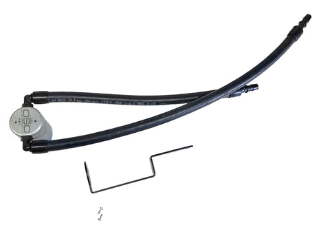 J&L 11-22 Jeep Grand Cherokee 5.7L Passenger Side Oil Separator 3.0 - Clear Anodized - 3066P-C