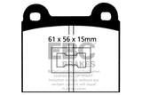 EBC 73-77 Audi Fox 1.5 Greenstuff Front Brake Pads - DP2174