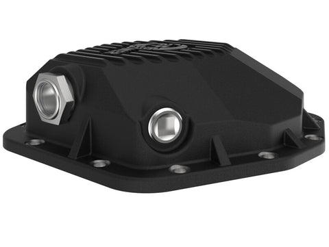 aFe POWER 2021 Ford Bronco w/ Dana M220 Diff Cover w/ Gear Oil Black Street Series w/ Machined Fins - 46-71291B