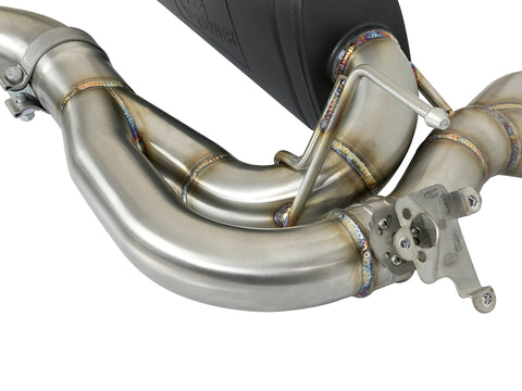 aFe MACH Force-Xp 2-1/2in Stainless Steel Axle Back Exhaust w/CF 15-19 BMW M3/M4 (F80/82/83) - 49-36338-1C