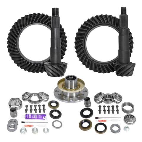 Yukon Ring & Pinion Gear Kit Front & Rear for Toyota 8/7.5R Diff (w/Factory Locker) 5.29 Ratio - YGKT002-529