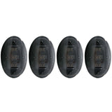 ANZO 1999-2010 Ford F-350 LED Fender Light Kit Smoke 2pc Amber / 2pc Red - 861078