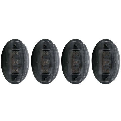 ANZO 1999-2010 Ford F-350 LED Fender Light Kit Smoke 2pc Amber / 2pc Red - 861078