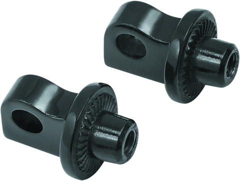 Kuryakyn Splined Peg Adapter Harley-Davidson Male Mount Black - 8888