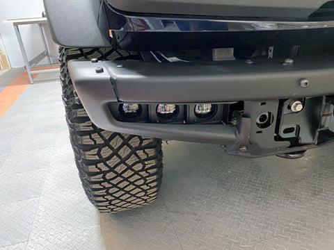 ORACLE Lighting 21-22 Ford Bronco Triple LED Fog Light Kit for Steel Bumper - White - 5890-001
