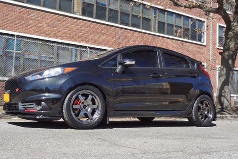 Rally Armor 13-19 USDM Ford Fiesta ST Black UR Mud Flap w/ Red Logo - MF29-UR-BLK/RD