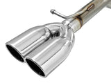 aFe MACH Force-Xp 2-1/2in 304 SS Cat-Back Exhaust 15-19 Dodge Challenger V6-3.6L - Polished Tip - 49-32067-P